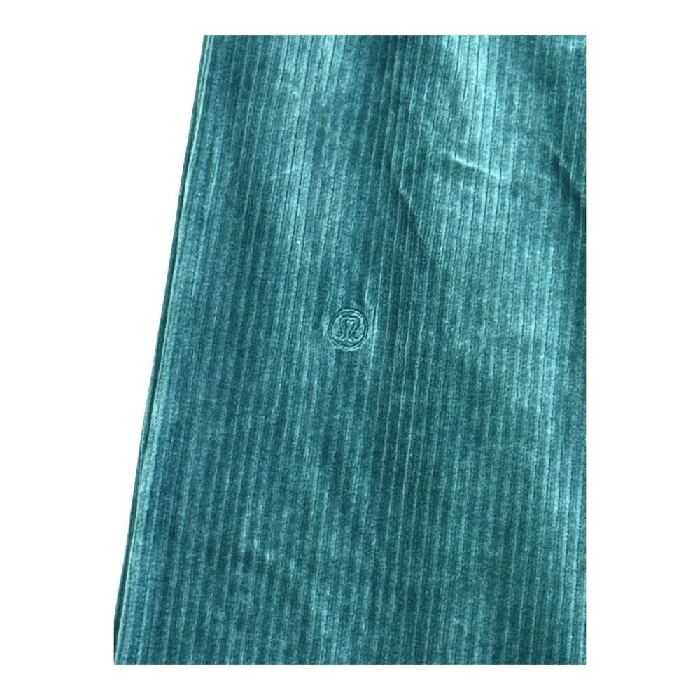Lululemon Scuba Velvet Cord Wide-Leg Pant Storm Teal Blue Size 2 - Picture 6 of 10